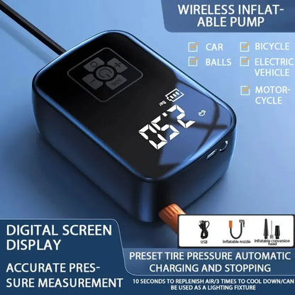 Rechargeable Wireless Car Air Pump Electric Tire Inflator Pump for Motorcycle Bicycle Boat AUTO Tyre Balls Inflatable
