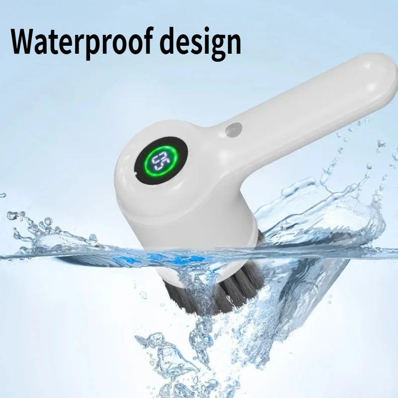 5-in-1 Electric Handheld Rotating Cleaning Brush