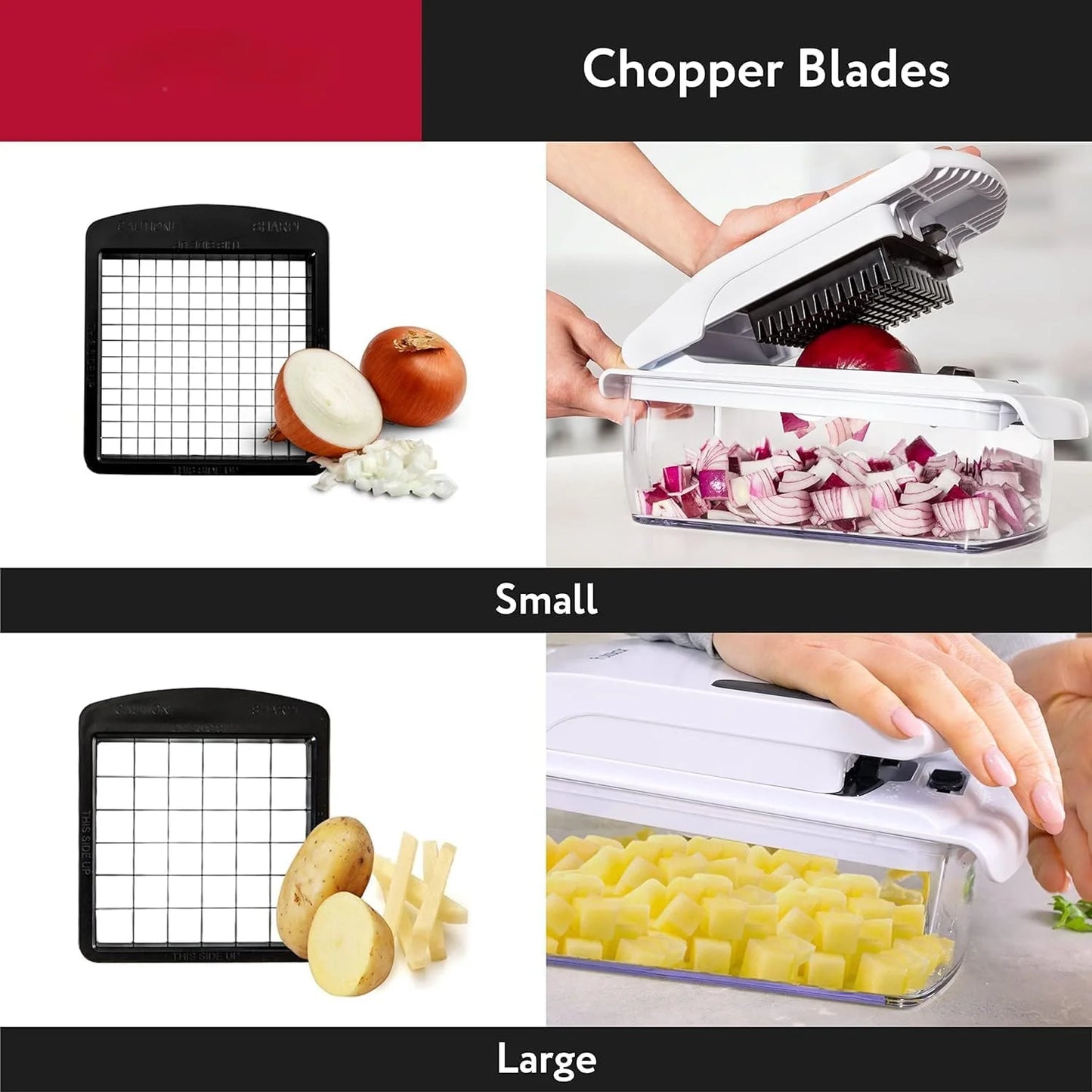 Professional-grade vegetable chopper