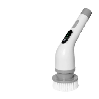 Electric Cleaning Brush 2-gear Electric Rotary Floor Scrubber Wireless Cordless 360 Adjust Extension Handle Home Cleaning Tools