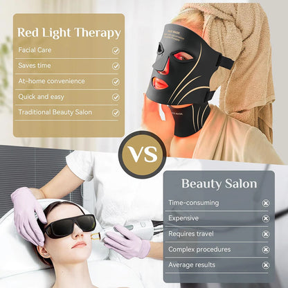 Red Light Therapy Facial Beauty Device