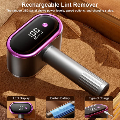 Clothes Lint Remover Electric Hair Ball Trimmer USB Lint Shaver With Double Motor High-Speed Clothes Pellet Fluff Remover