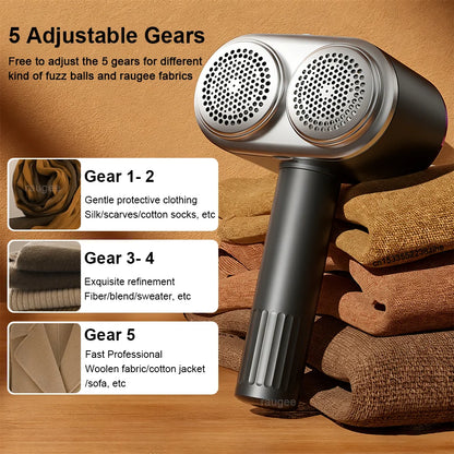 Clothes Lint Remover Electric Hair Ball Trimmer USB Lint Shaver With Double Motor High-Speed Clothes Pellet Fluff Remover