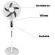 Multifunctional Luxury Home Modern 16 18 Inch Solar Fan Rechargeable Battery Ac Dc Stand Fan High Quality Low Price