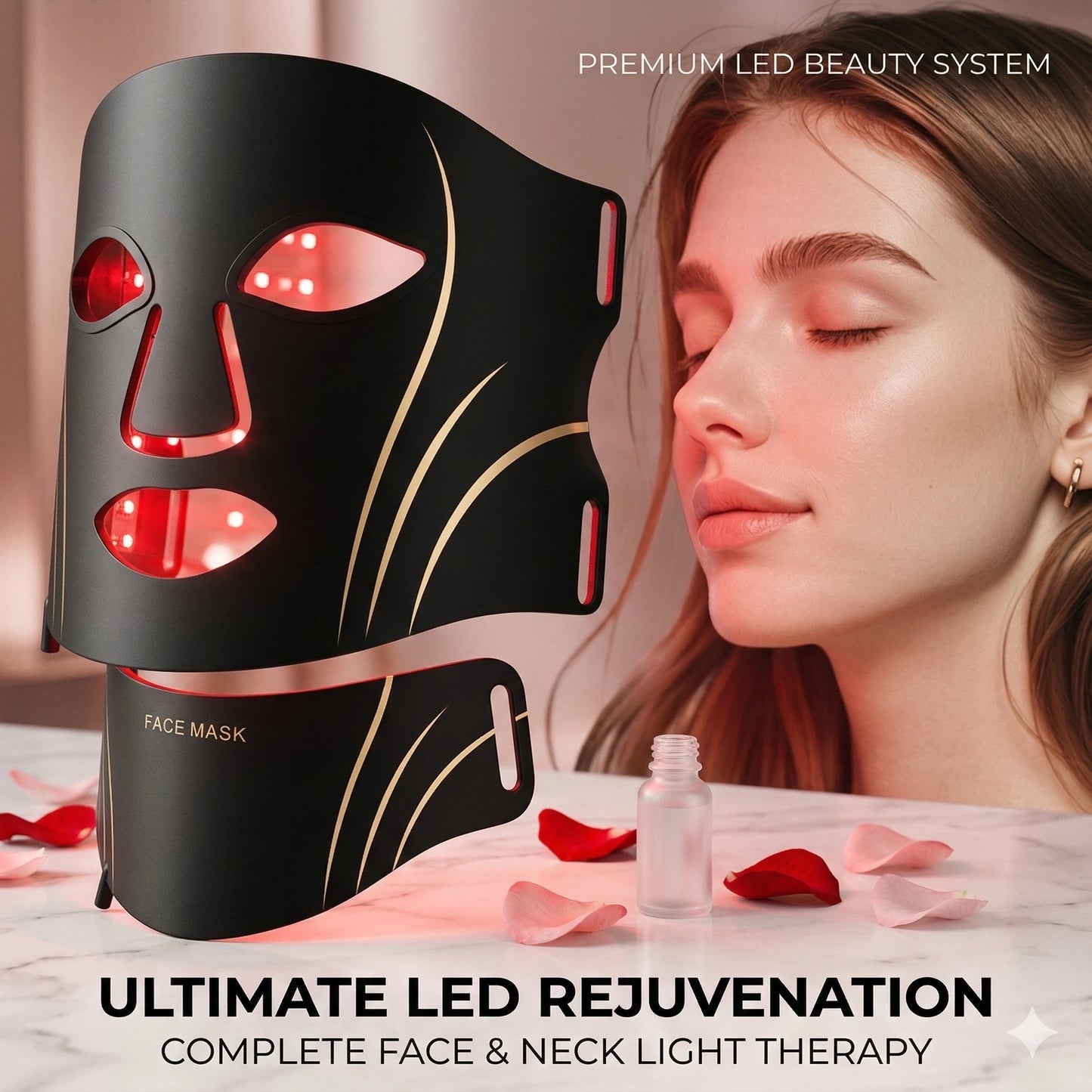 LED Red Light Therapy Face Mask