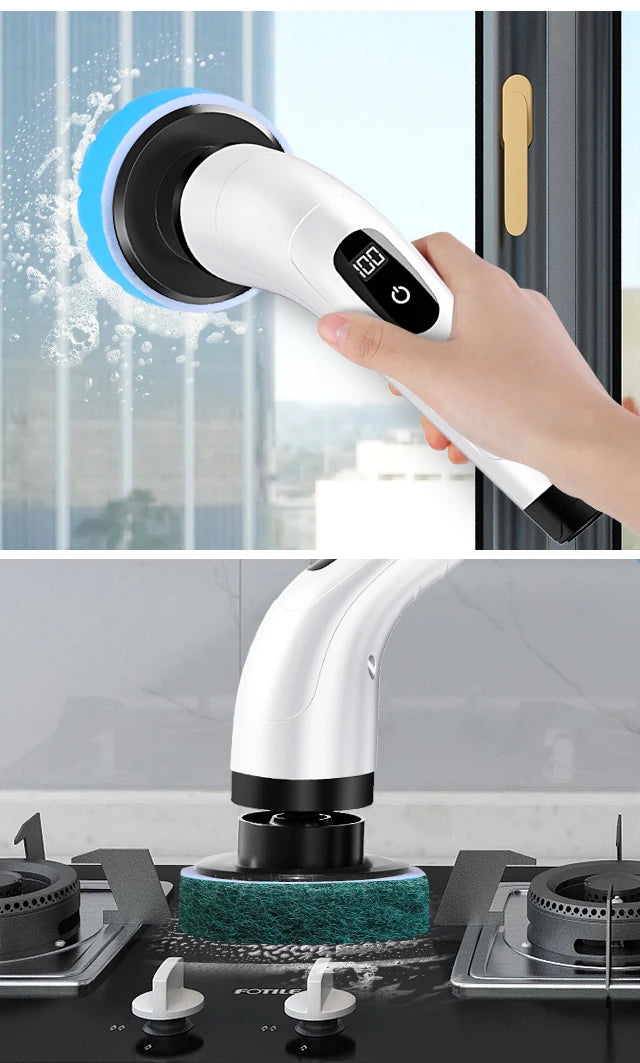 Household Cordless Multipurpose Spin Scrubber