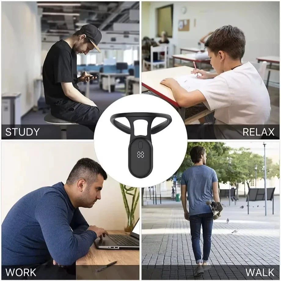 Smart Micro-Vibration Posture Reminder Device – Spinal Alignment Tool with Real-Time Alert for Adults & Kids