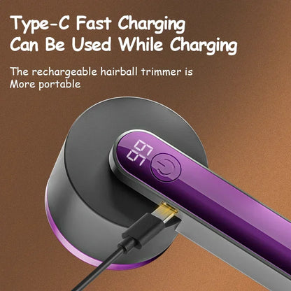 Lint Remover Electric Hairball Trimmer Smart LED Digital Display Fabric shaver USB Charging Portable Professional Fast Household