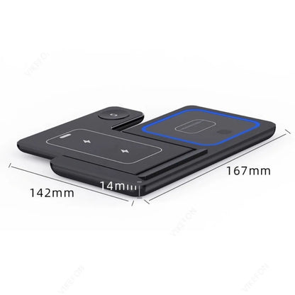 Foldable 3‑in‑1 Wireless Charging Station