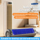 KINSCOTER Desktop Air Conditioner Fan No Drilling 3 Speeds Cooling Rechargeable Wall Mount Fan Silent for Home Kitchen Bathroom