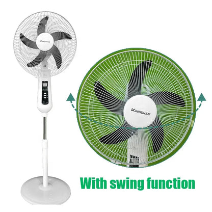 Multifunctional Luxury Home Modern 16 18 Inch Solar Fan Rechargeable Battery Ac Dc Stand Fan High Quality Low Price