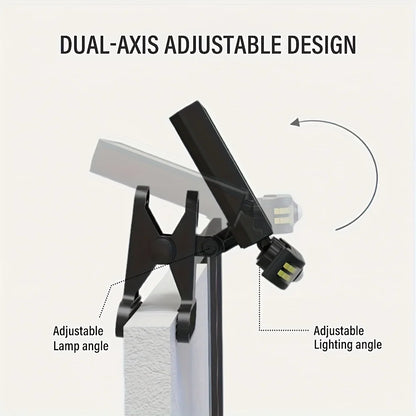 Smart Outdoor Solar Clip Light with Motion Sensor Induction, Adjustable Angle and Power Mode Display