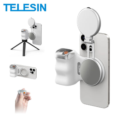 Magnetic Phone Camera Hand Grip with Remote Control