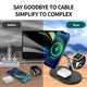 3 In 1 Magnetic Wireless Charger Stand For iPhone 16 15 14 13 Pro Apple Watch 9 8 Airprods 3 In 1 Macsafe Fast Charging Station