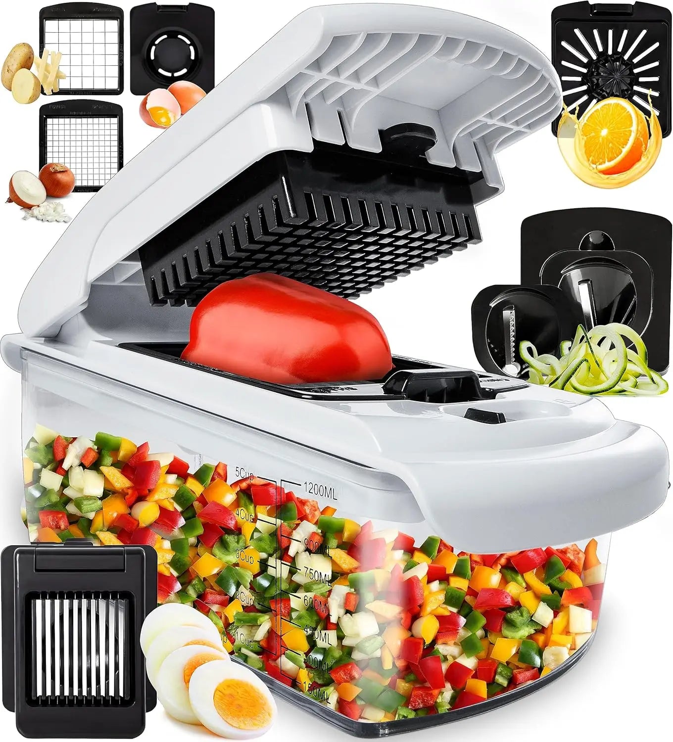 Professional-grade vegetable chopper