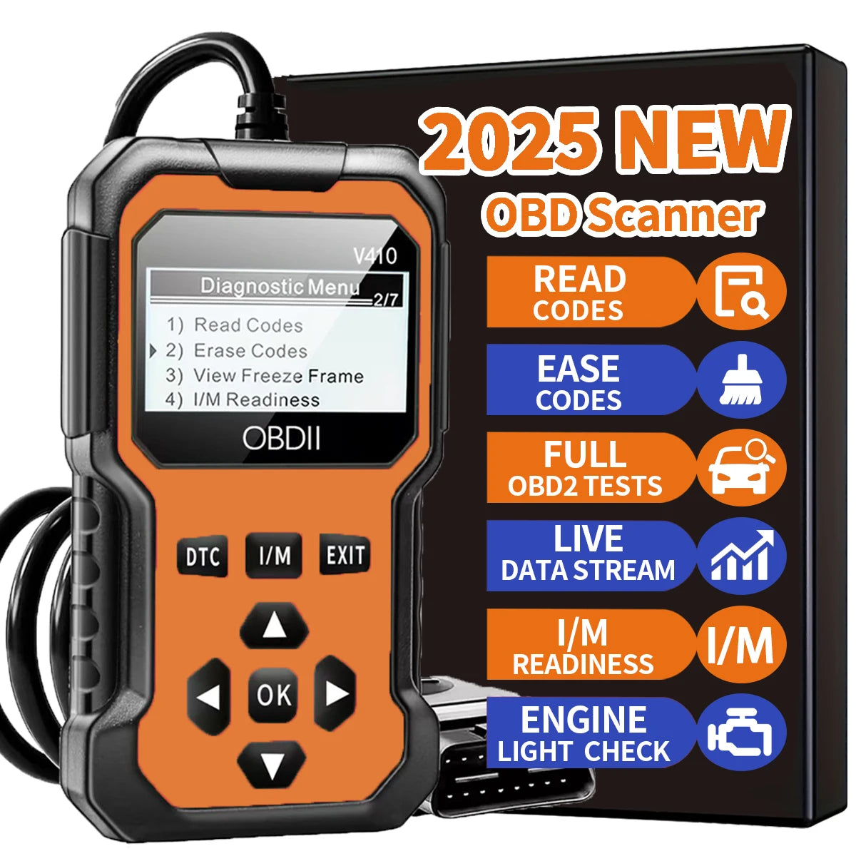 Car Diagnostic Tool – Engine Fault Code Reader