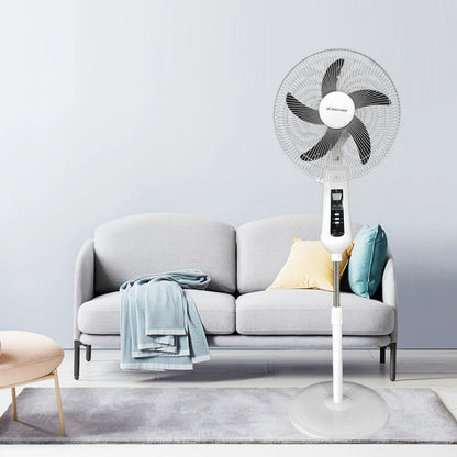 Multifunctional Luxury Home Modern 16 18 Inch Solar Fan Rechargeable Battery Ac Dc Stand Fan High Quality Low Price
