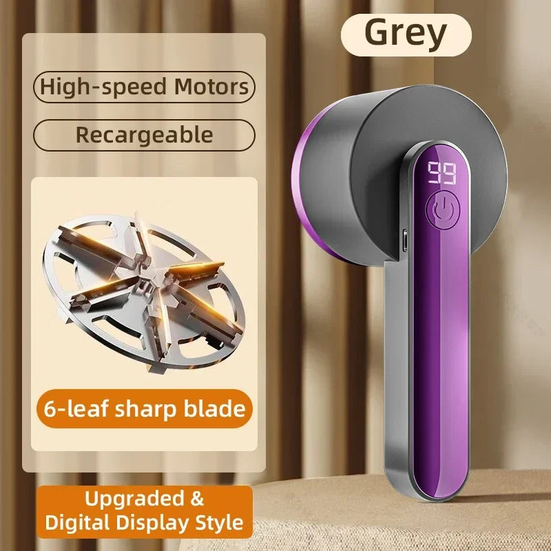 Lint Remover Electric Hairball Trimmer Smart LED Digital Display Fabric shaver USB Charging Portable Professional Fast Household