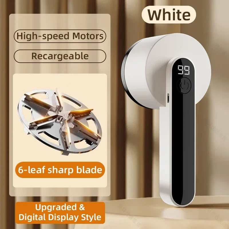 Lint Remover Electric Hairball Trimmer Smart LED Digital Display Fabric shaver USB Charging Portable Professional Fast Household