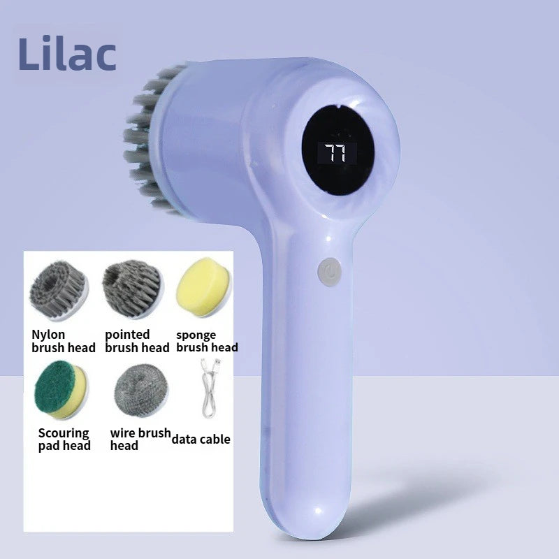 5-in-1 Electric Handheld Rotating Cleaning Brush